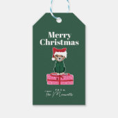 Étiquettes-cadeau Chihuahua Chien joyeux Noël Personnaliser (Devant)