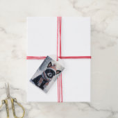 Étiquettes-cadeau Chihuahua dans la neige (Avec de la ficelle)