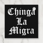 Étiquettes Cadeau Chinga LA Migra (Dos)