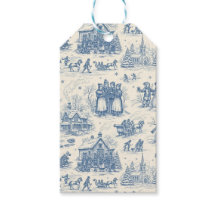 Chinoiserie Toile de l'Hiver Bleu