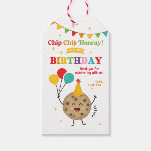 Étiquettes-cadeau Chip Chip Hooray Anniversaire Cookie Bag Treat