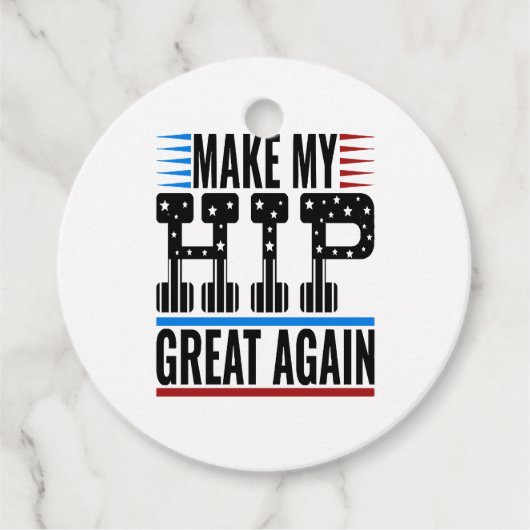 Étiquettes Cadeau Chirurgie de hanche (Devant)