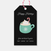 Étiquettes-cadeau Chocolat chaud de Noël (Dos)