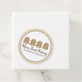 Étiquettes Cadeau Chocolat Chip Cookie Dough Bakery Chef pâtisserie (En situation)