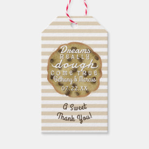 Étiquettes-cadeau Chocolat Chip Cookie Mariage Traite Dreams Dough