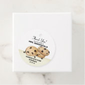 Étiquettes Cadeau Chocolat Chip Cookies Merci Baking Cadeau (En situation)