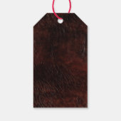 Étiquettes-cadeau Chocolat foncé Cuir Brown (Dos)