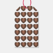 Étiquettes-cadeau Chocolat Heureuse Sainte-Valentin Coeurs bonbons A (Devant)