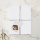 Étiquettes-cadeau Chocolat Marshmallow Feu de camp grillé S'morses (Avec de la ficelle)