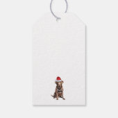 Étiquettes-cadeau Chocolat mignon Lab chien Noël (Dos)