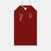 Étiquettes-cadeau Chocolat Père Noël Script personnalisé Noël (Dos)