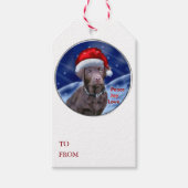 Étiquettes-cadeau Chocolate Labrador (Devant)