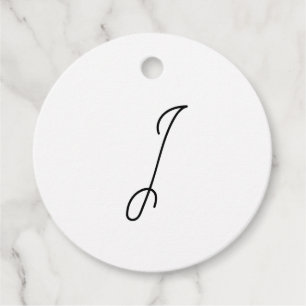 Étiquettes Cadeau Choisissez votre propre lettre   Style de police :