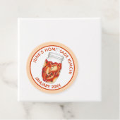 Étiquettes Cadeau Chou fermenté Kimchi fait maison Nourriture coréen (En situation)