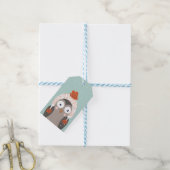 Étiquettes-cadeau Chouette (Avec de laficelle)