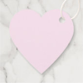 Étiquettes Cadeau Chouette rose mignonne en coupe Saint-Valentin (Dos)