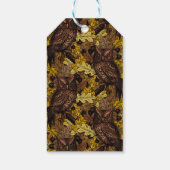 Étiquettes-cadeau Chouettes d'automne (Dos)