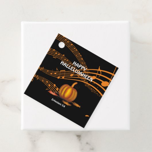 Étiquettes Cadeau Christian Halloween (En situation)