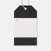 Étiquettes-cadeau Christian Noël Typographie Chalkboard Holiday (Dos)