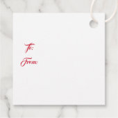 Étiquettes Cadeau Christmas Gift Tag (Dos)