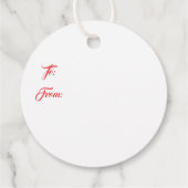 Étiquettes Cadeau Christmas Gift Tag (Dos)