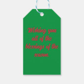 Étiquettes-cadeau Christmas Gift Tag (Dos)