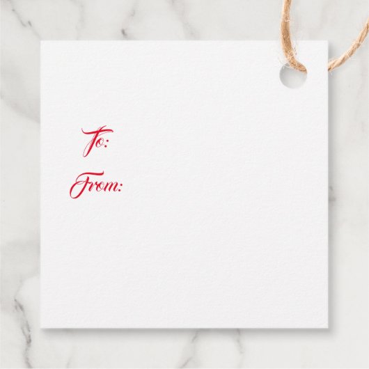 Étiquettes Cadeau Christmas Gift Tag (Dos)