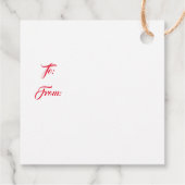 Étiquettes Cadeau Christmas Gift Tag (Dos)