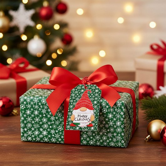 Étiquettes-cadeau Christmas Gnome