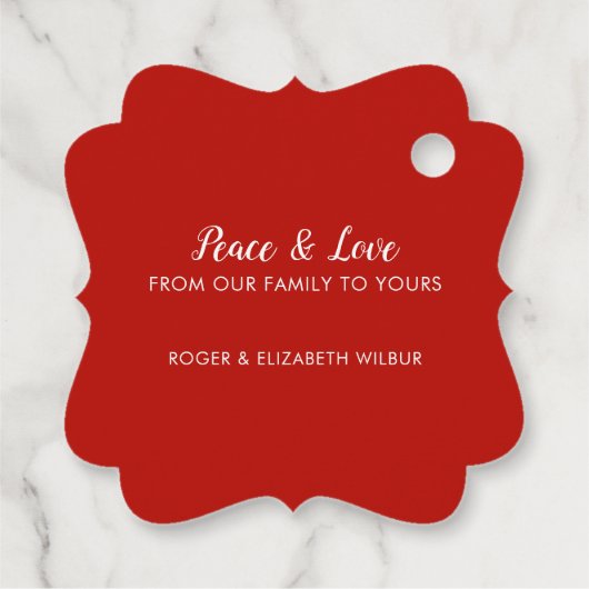 Étiquettes Cadeau CHRISTMAS Greenery Berries Holiday Black (Dos)