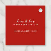 Étiquettes Cadeau CHRISTMAS Greenery Berries Holiday Black (Dos)