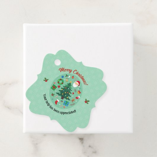 Étiquettes Cadeau Christmas Illustrations Holiday Party (En situation)