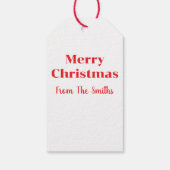 Étiquettes-cadeau Christmas Lights In The Snow (Dos)