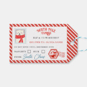 Étiquettes-cadeau Christmas Mail From Santa North Pole Delivery (Devant (Horizontal))