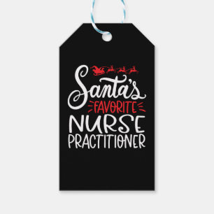 Étiquettes-cadeau Christmas nurse practitioner
