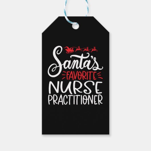 Étiquettes-cadeau Christmas nurse practitioner (Devant)
