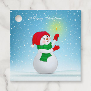 Étiquettes Cadeau Christmas Snowman