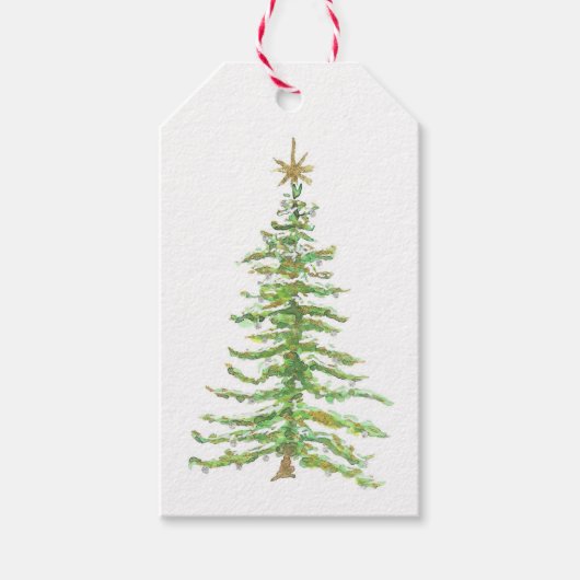 Étiquettes-cadeau Christmas Tree Gift Tag (Devant)