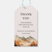 Étiquettes-cadeau Chute Mountain Wedding Favor (Devant)