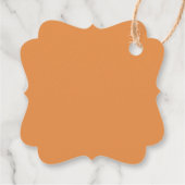 Étiquettes Cadeau Chute Rouille or orange feuilles Première Communio (Dos)