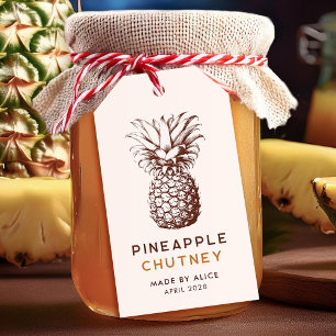 Étiquettes-cadeau Chutney d'ananas confit maison