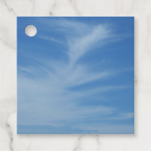 Étiquettes Cadeau Ciel bleu avec nuages blancs Abstrait Nature Photo