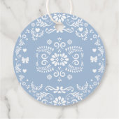 Étiquettes Cadeau Cielito Lindo Talavera Baby shower mexicain Merci (Dos)