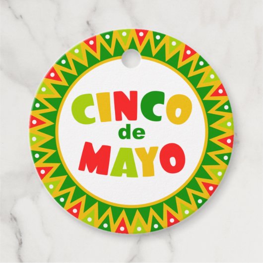 Étiquettes Cadeau Cinco de Mayo (Devant)