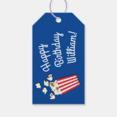 Étiquettes-cadeau Cinéma Popcorn fête d'anniversaire (Devant)