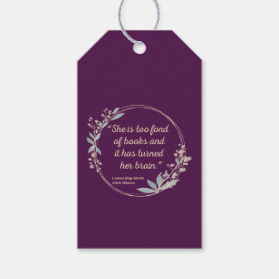 Étiquettes-cadeau Citation de Little Women II - Style mignon
