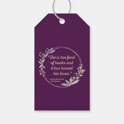 Étiquettes-cadeau Citation de Little Women II - Style mignon (Devant)