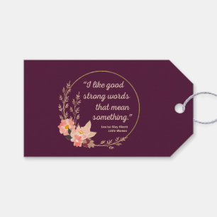 Étiquettes-cadeau Citation de Little Women IV - Style mignon