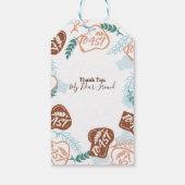 Étiquettes-cadeau Citation de pain grillé modifiable (Dos)