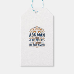 Étiquettes-cadeau Citation drôle de propriétaire de chien Design vec